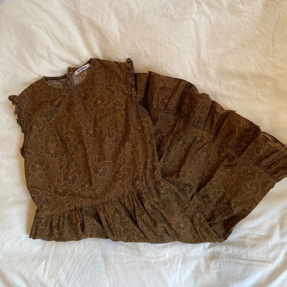 Batsheva Babydoll Ruffle Prarie Dress - Picture 3 of 3